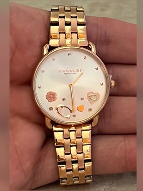 Coach Women's Elliot Rose Gold-Tone Stainless Steel Bracelet Watch